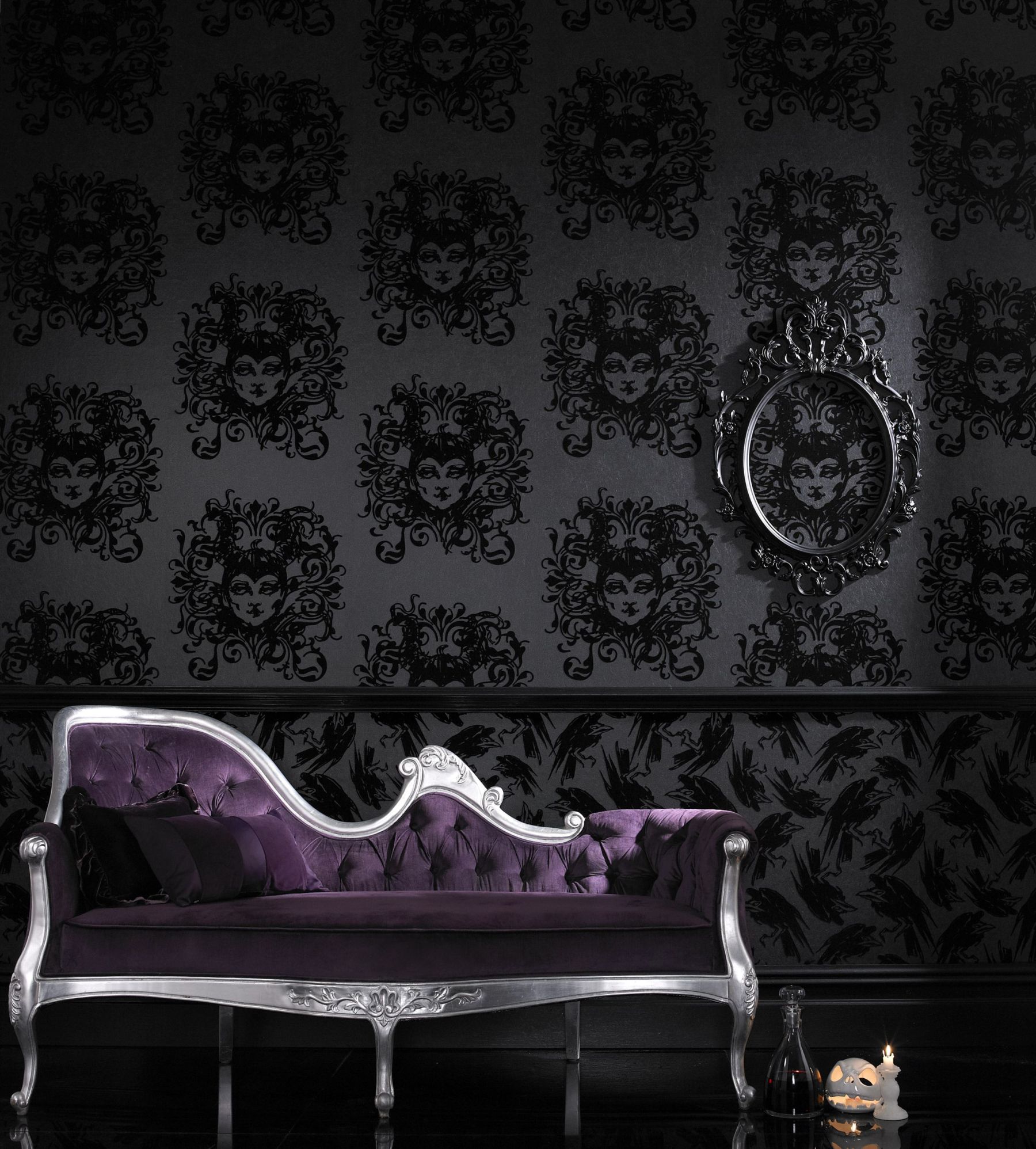 Decor Dark And Decadent Wallpaper Tastefully Gothic focus for Gothic Wallpaper Home Decor